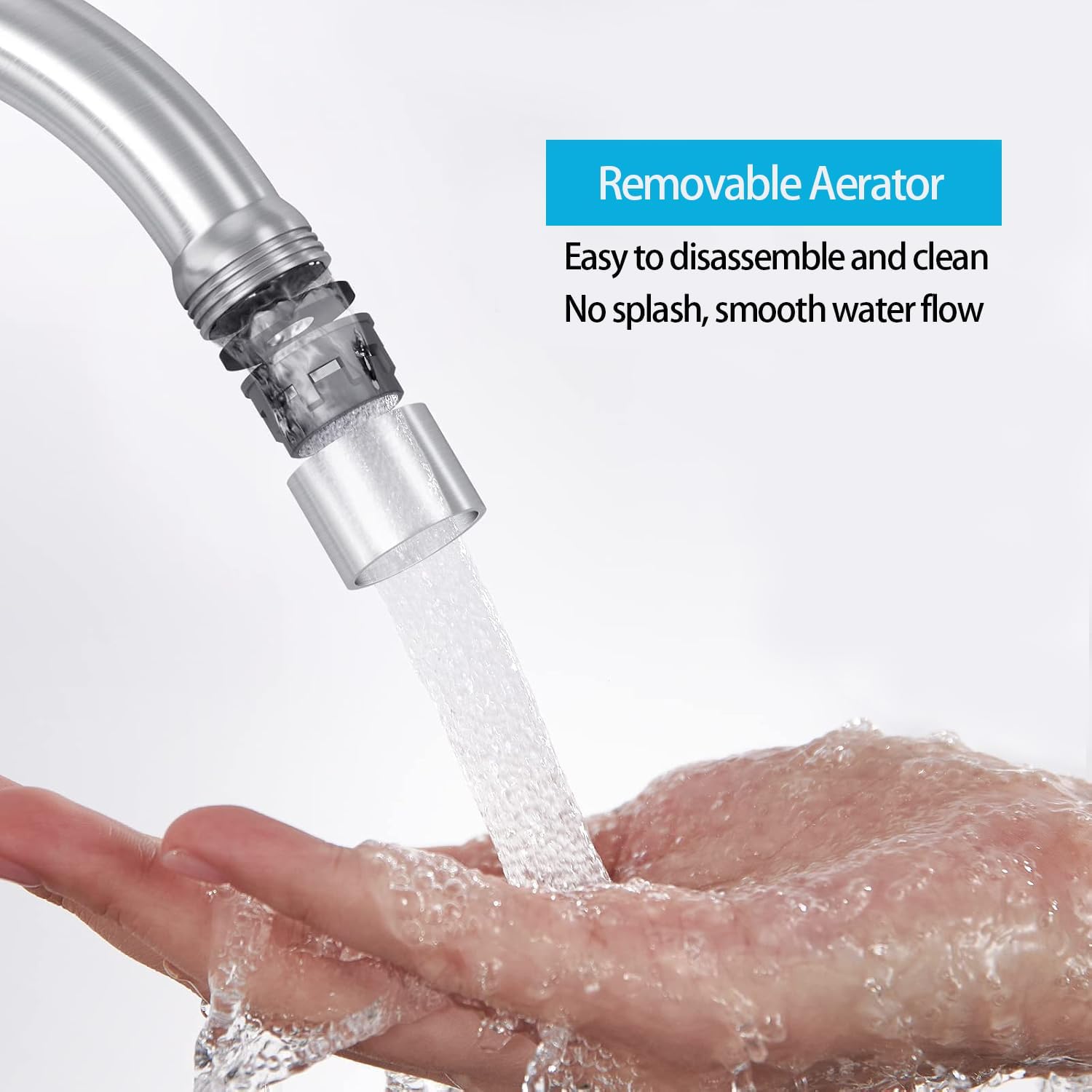 Apaix Cold Only Bar Sink Faucet, SUS304 Stainless Steel Cold Water Only Kitchen Faucet Single Handle Faucet for Outdoor Sink Brushed Nickel - Image 4