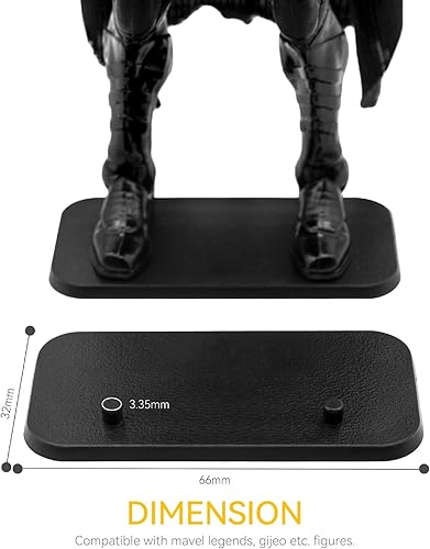Miniatura 10 de Soporte de exhibición de figuras de acción de 6 pulgadas, base de soporte transparente con accesorios de clavija, compatible con Mavel LegendsGiJeo