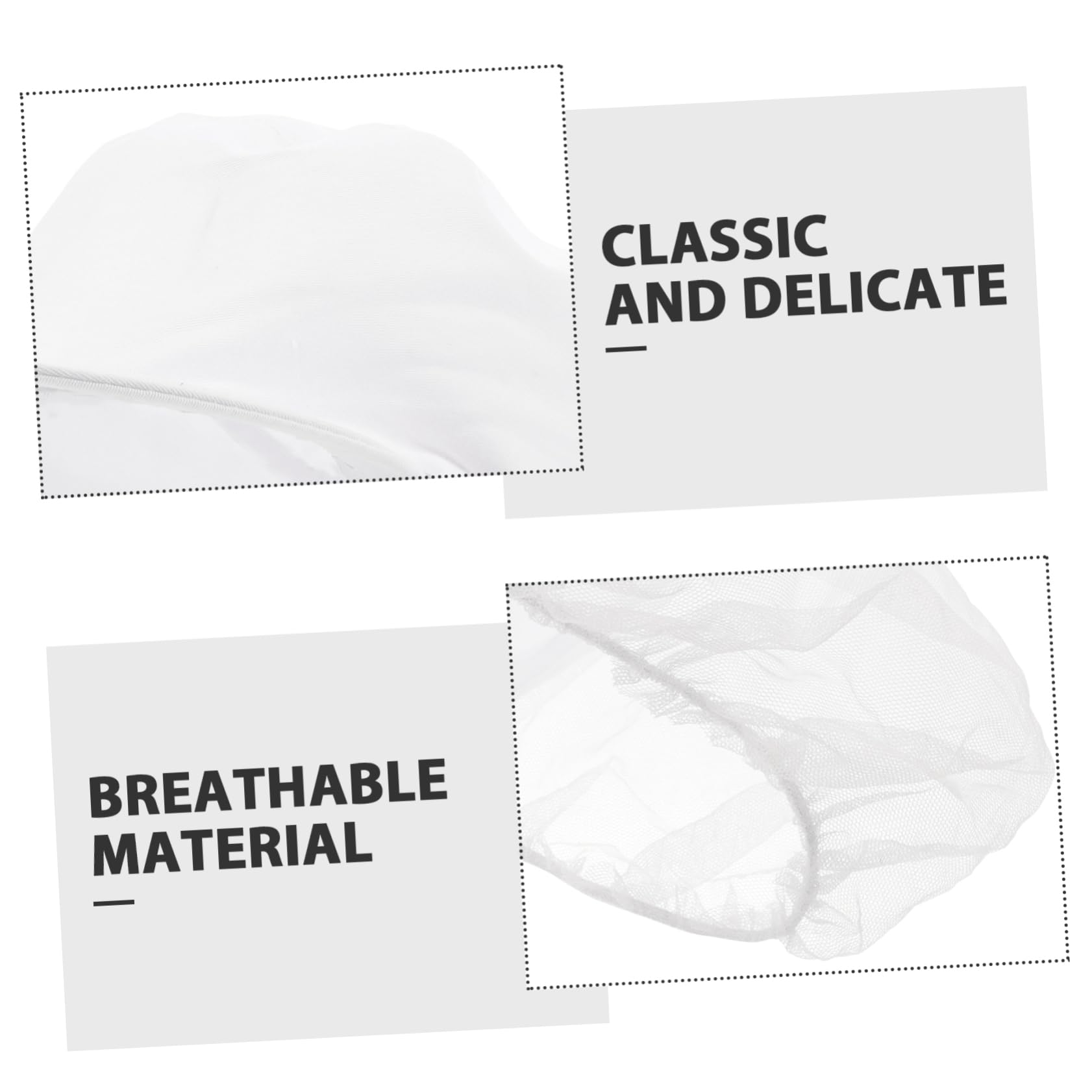 PartyKindom Chef Cap for Restaurant Lightweight and Breathable Cooking Hat Design for Comfort for Kitchen Work Bakery and Barbecue Use Food Grade Mesh Working White