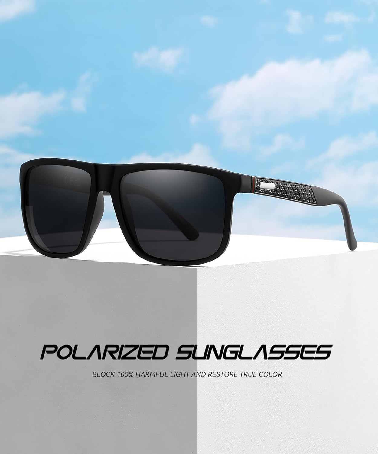 Perfectmiaoxuan Polarized sunglasses for men/women; light frame; HD pilot lenses; Golf/driving/fishing/travel Eyewear