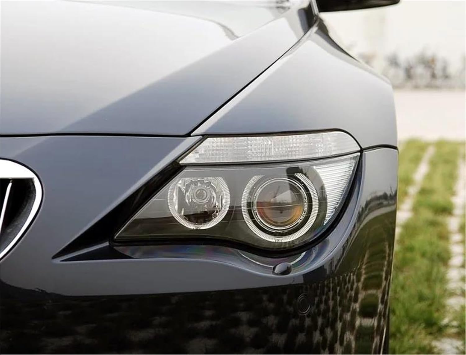 Car Lamp Hoods For BMW E63 E64 6 Series For M6 2004 2005 2006 Car Headlamp Cover Headlight Housing Lens Lamp Shell Transparent Lampshade Car Headlight Cover