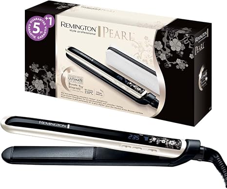 Remington Plancha de Pelo Pearl, Blanco y Negro - S9500 : Amazon.es: Salud  y cuidado personal