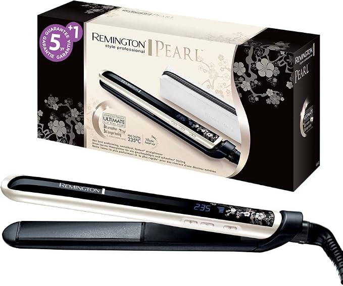 Remington Plancha de Pelo Pearl, Blanco y Negro - S9500 : Amazon.es: Salud  y cuidado personal