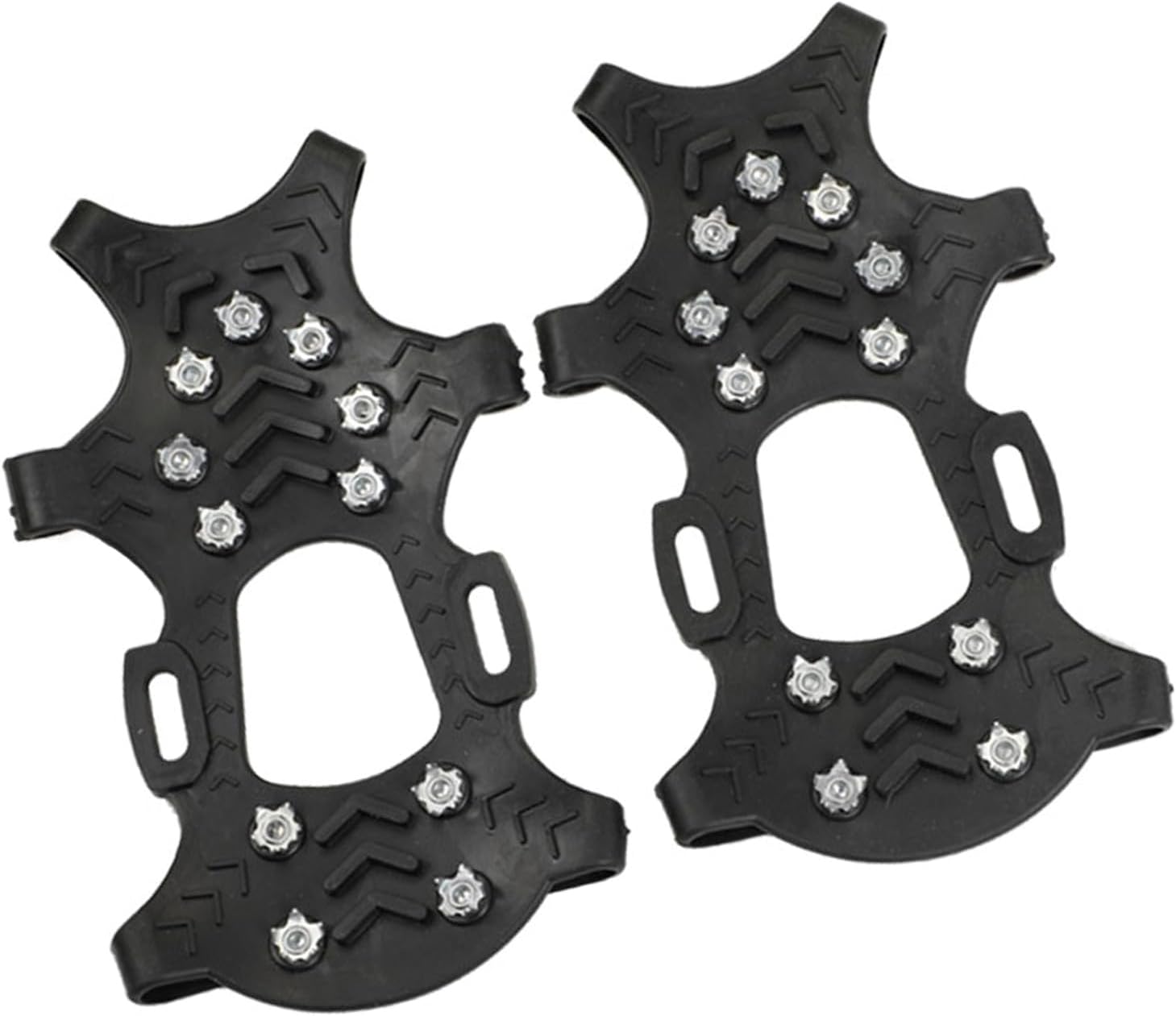 11 Teeth Ice Snow Grip Antislip Traction Cleats for Shoes Skiing Climbing Ice Snow Shoe Spikes Grip