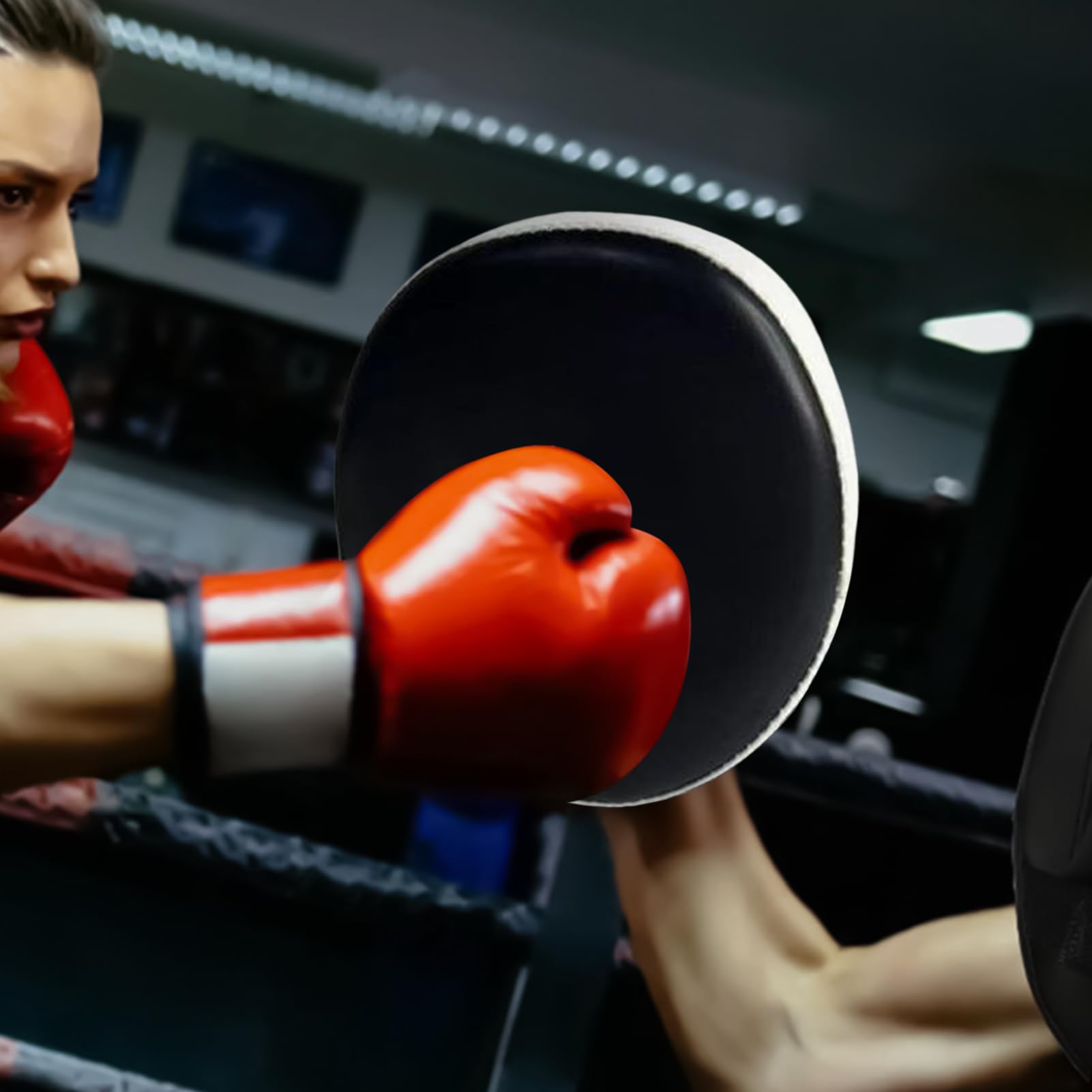 Guantoni da boxe – Shock Absorption Kickboxing Strike Shield, guanti da boxe durevoli per bambini, uomini e donne, perfetti per combattenti professionisti, appassionati di fitness, allenamento di arti