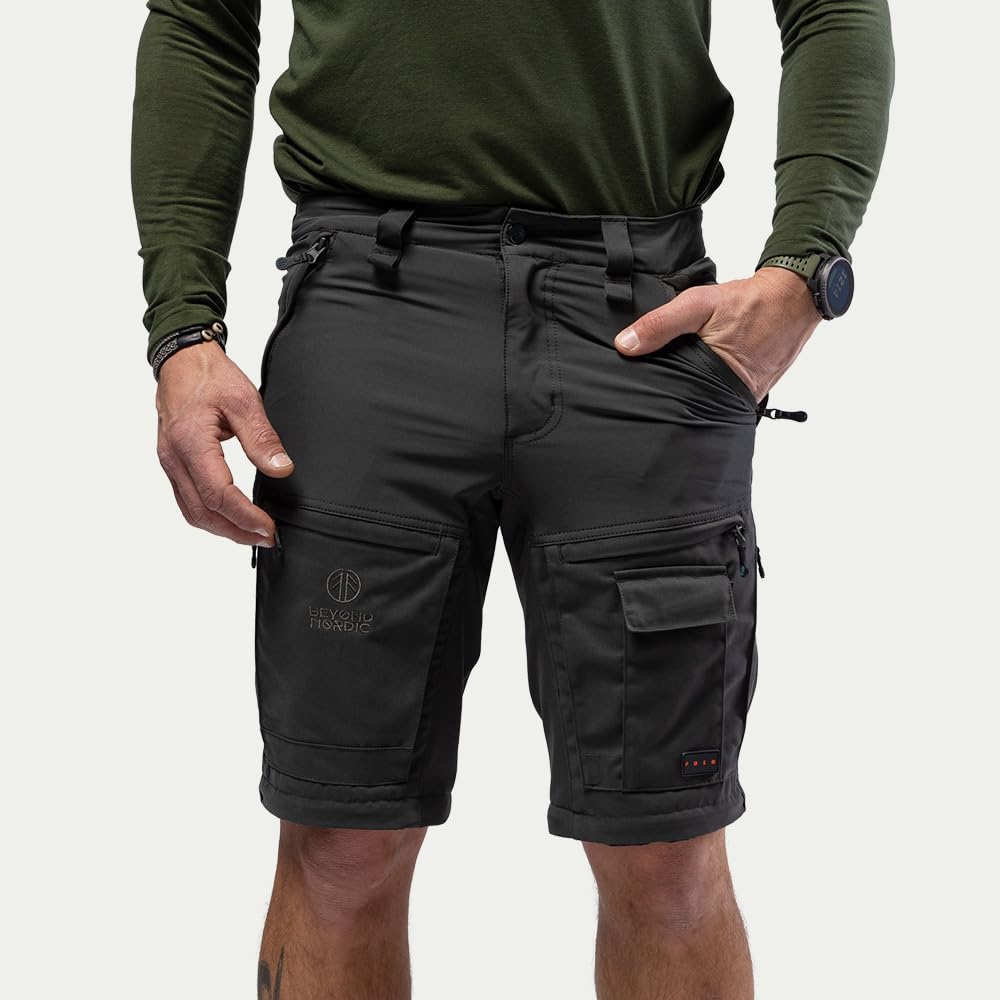 Beyond Nordic BN002-V2 Herren Pro Zip Off Pants, Langlebige Outdoor-Hosen mit Reißverschluss Off-Funktion