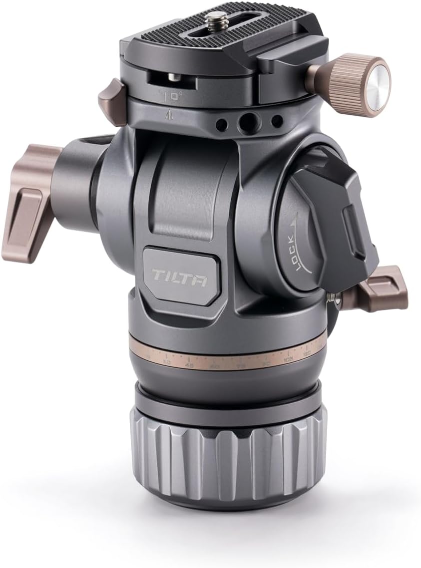 Tilta Travel Video Fluid Head with Flat Base (5KG) - Space Gray