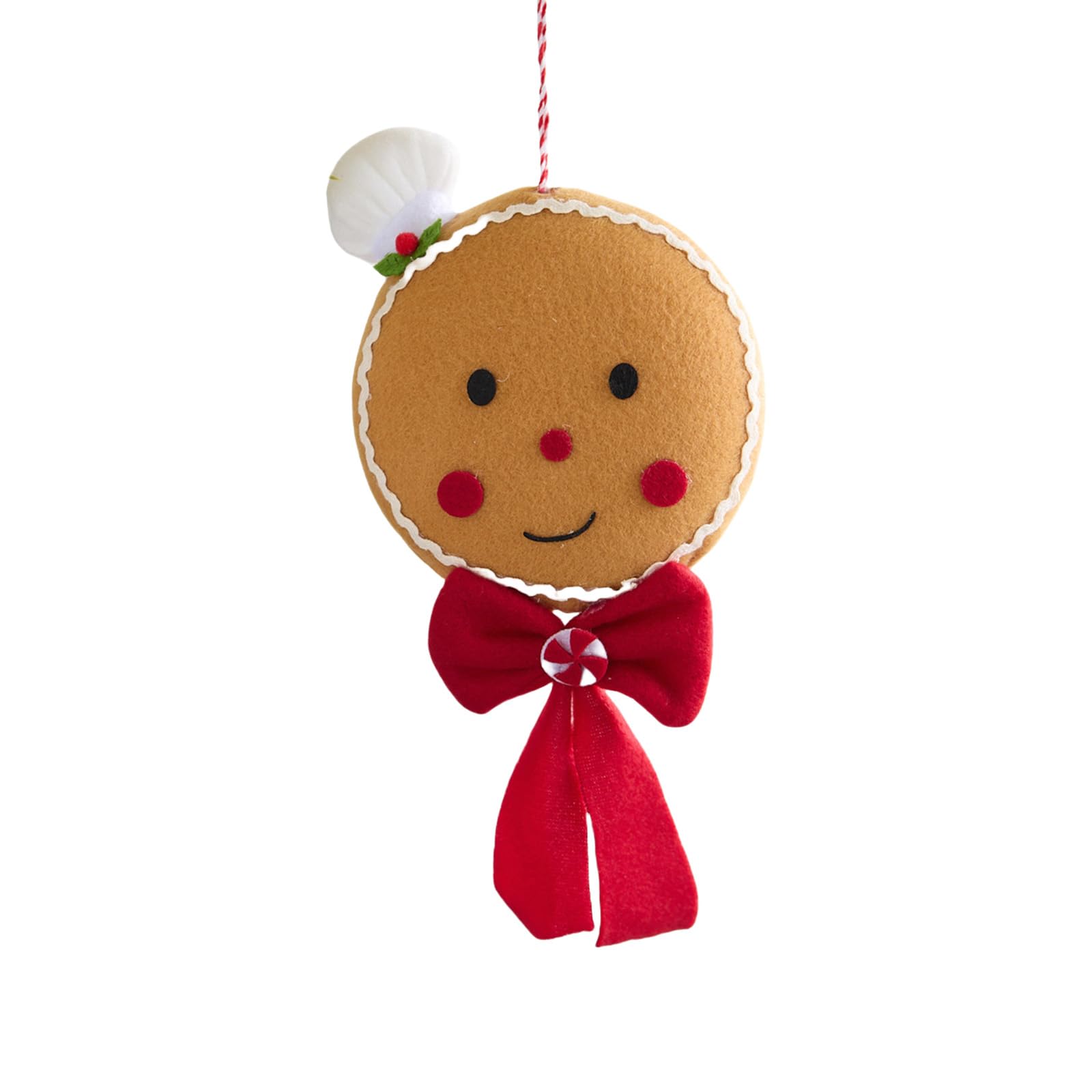Jazuaiao Christmas Tree Hanging Decorations Gingerman Ornament for Mantels Wreath Bookshelf Indoor and Outdoor Holiday Decoration Christmas Tree Decorations