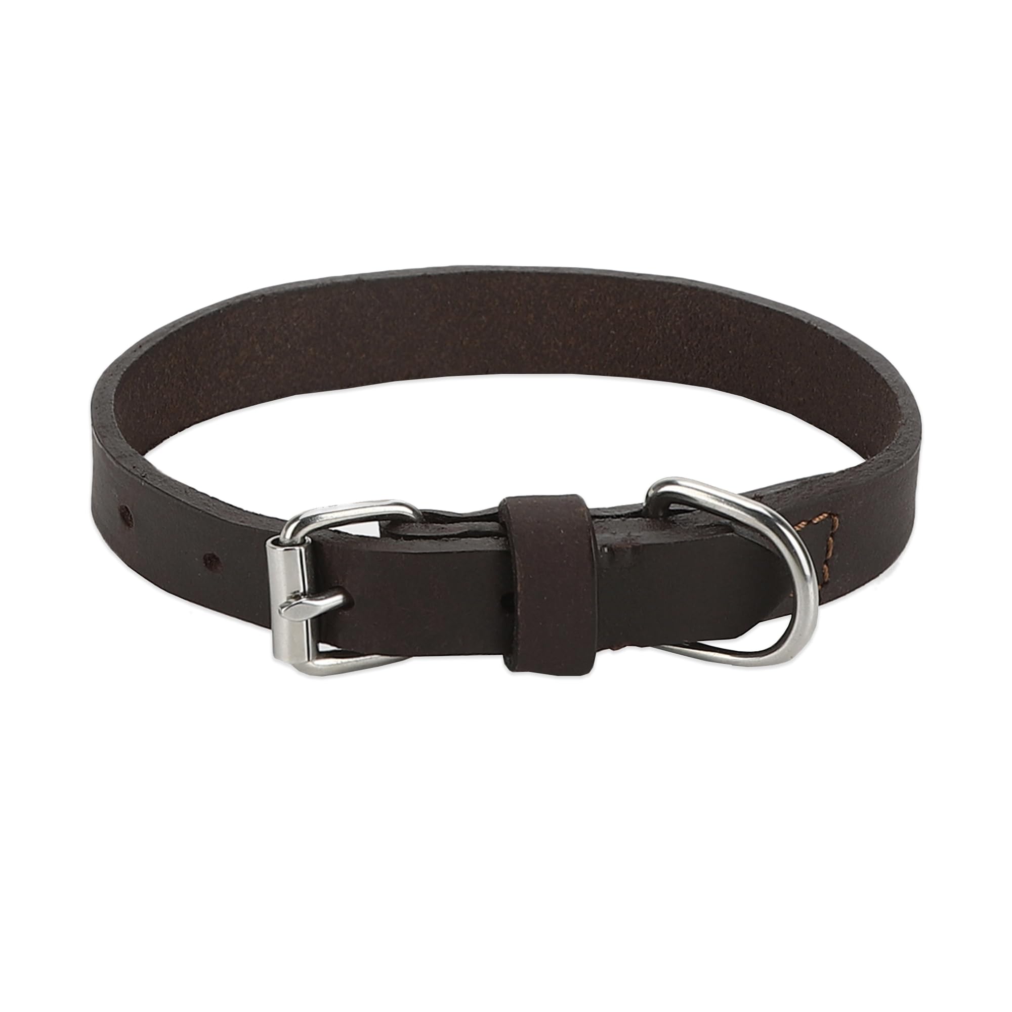 Anko Leather Dog Collar with Stainless Steel Buckle- Small Brown | Stylish Pet Accessorie | Comfortable for Training Walking Running | Adjustable Length Pet Collar |26-32cm x 1.5cm (B0CJ2VSVWP) Amazon Price History, Amazon Price Tracker