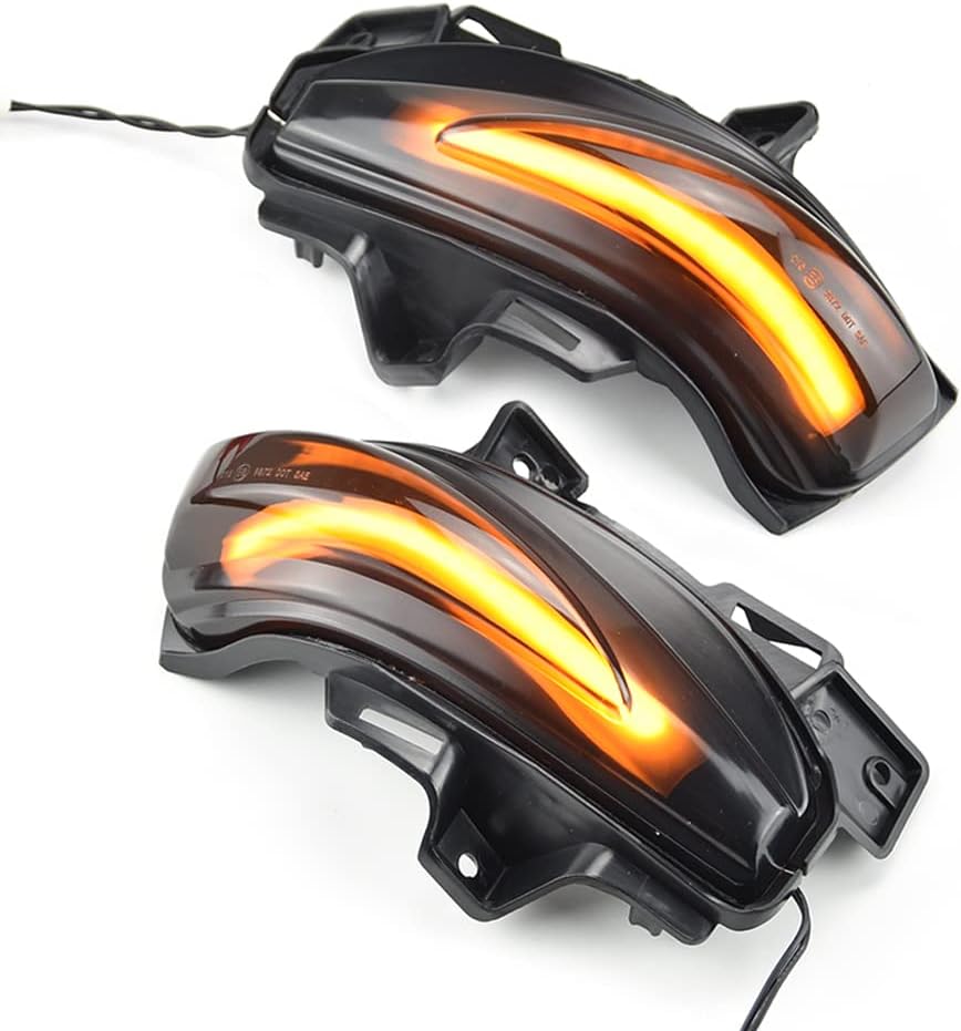 2pcs Dynamic Turn Signal Light Lamp Side Mirror Sequential Blinker Compatible with Le-xus ES240 09-12 IS300C 09-10 IS250 250C 10-12 LS460 06-09 LS460L 06-08