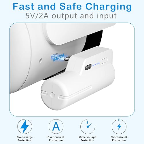 Miniatura 5 de Saqico Battery Pack for Oculus Quest 2 5000mAh Head Strap Battery Pack Compatible with OculusMeta Quest 2 and Quest Lightweight and Portable VR