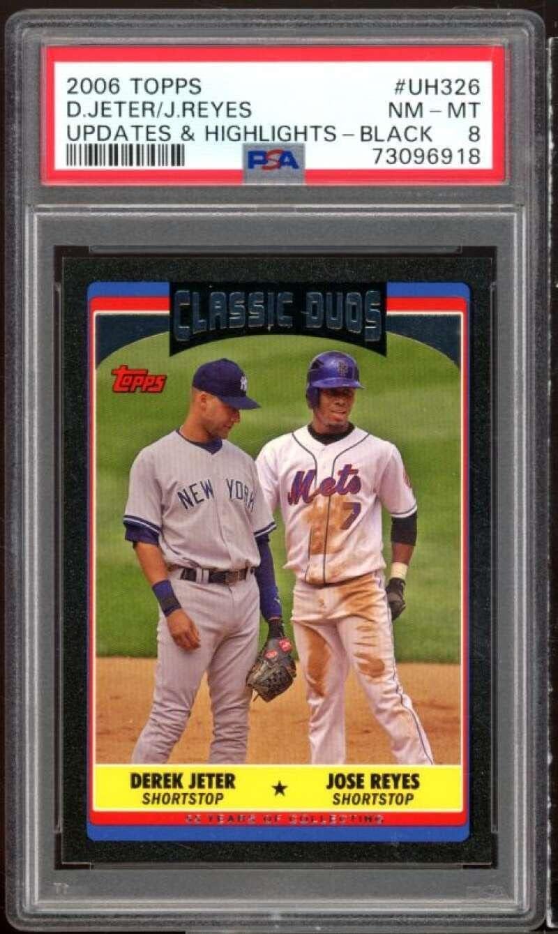 Derek Jeter Card 2006 Topps Update #uh326 (pop 2) PSA 8 - Slabbed Baseball Cards