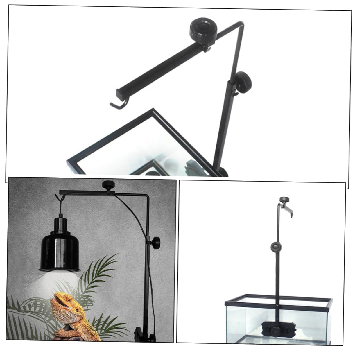 Toyvian per Rettili e Tartarughe Resistente per Decorazioni e Lampade Riscaldamento Accessorio per Serbatoi e Rettili