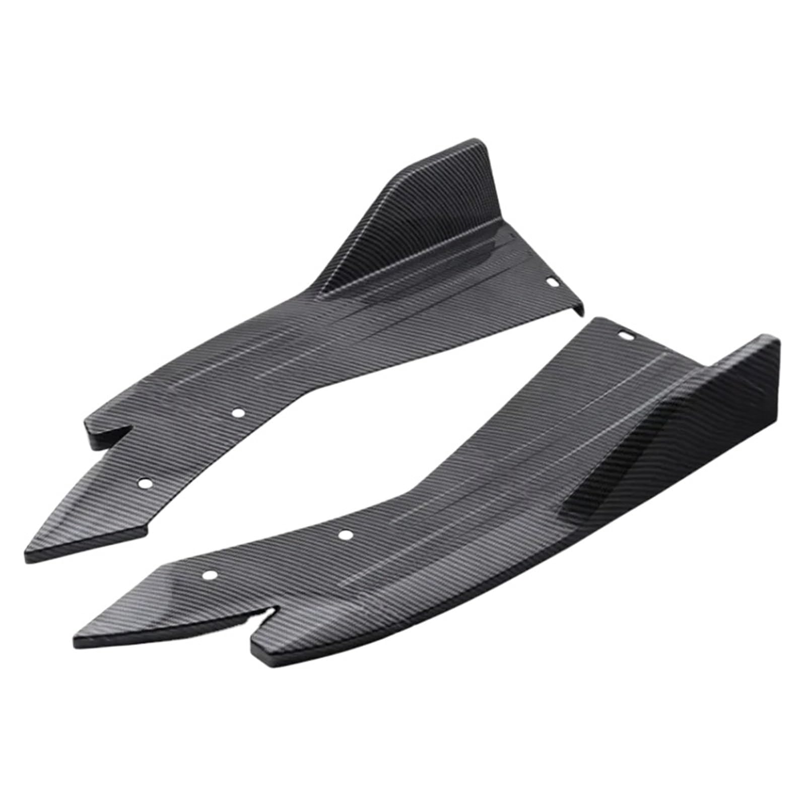 Spoiler tylnego zderzaka usta kompatybilny z i-nfiniti Q50 Q60 Splitter dyfuzor zabezpieczenie przed zarysowaniem wykończenia boczna dokładka rozszerzenie Body Kit(Carbon Fiber)