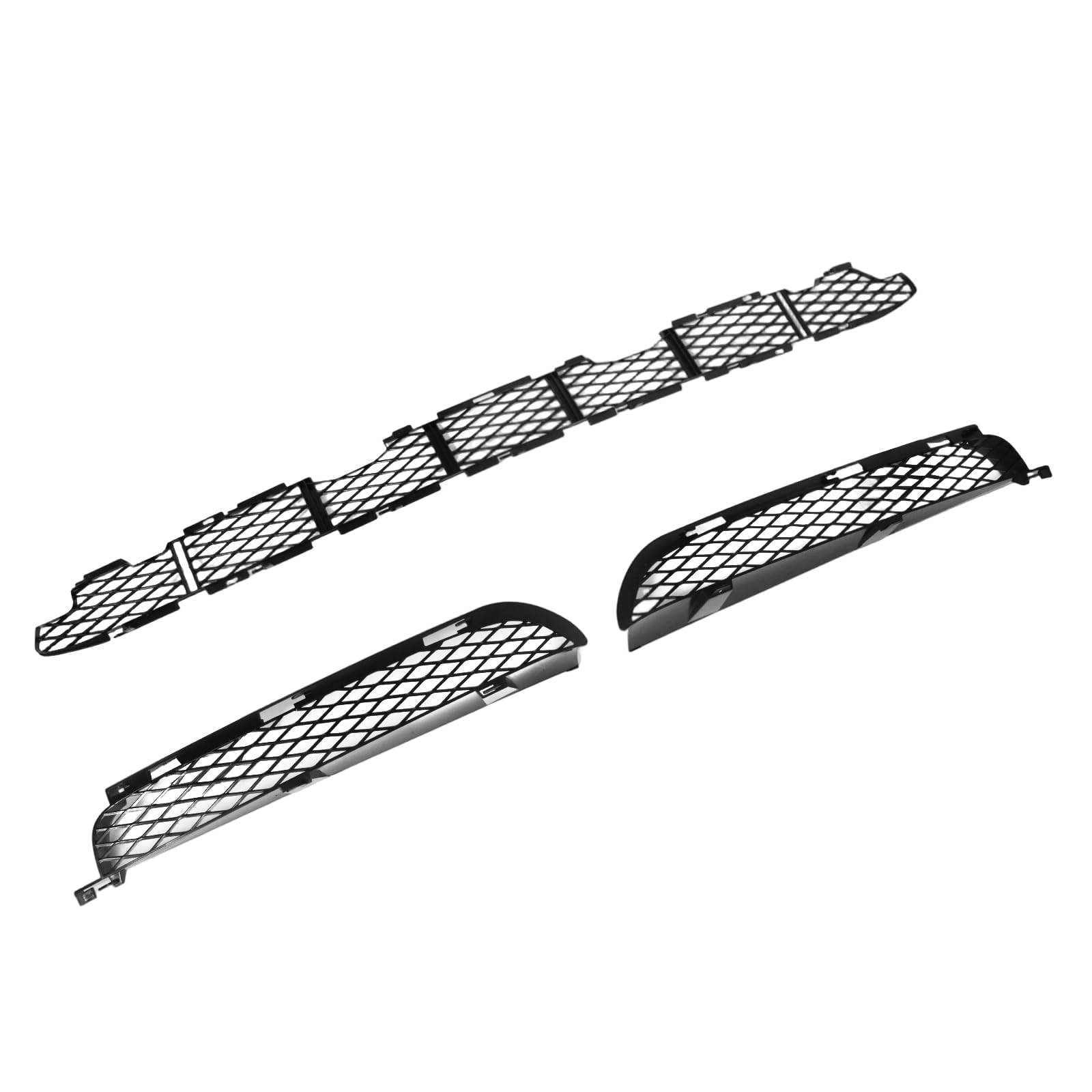 3-teiliges Set Lüftungsgitter Stoßstange vorne Kompatibel mit BMW X5 E53 2003-2006 51117116398 51117116397 51117111767