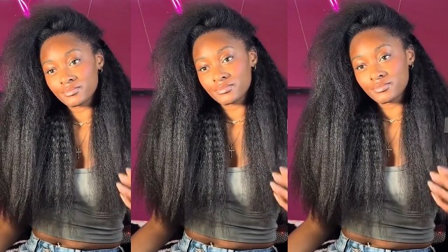 Amazon.com : RAGMZZE kinky straight human hair wigs C part 6x4x1