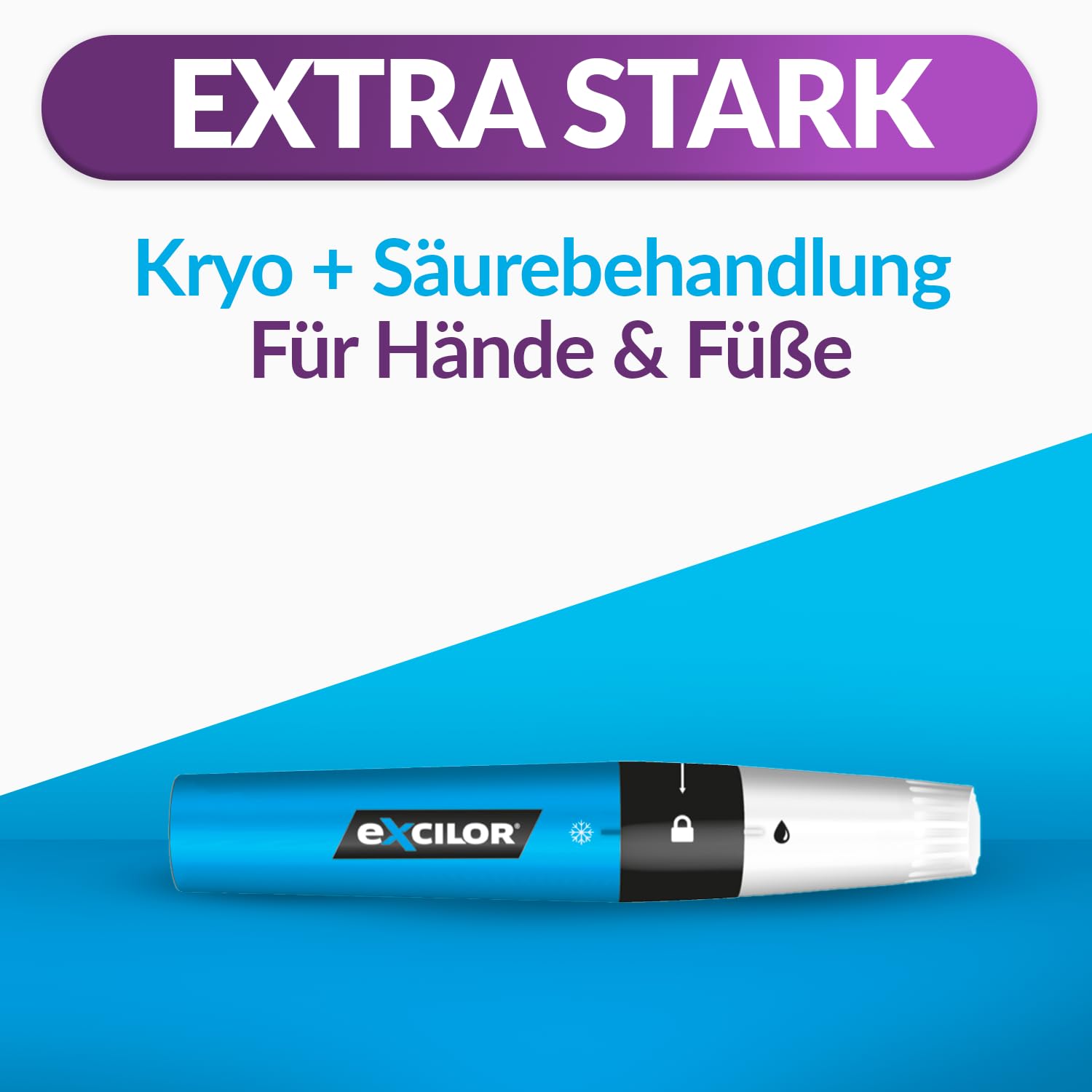 Excilor 2in1 gegen Warzen,Doppelt aktiv durch Vereisung + Säure,Klinisch geprüfte Wirksamkeit, Auch gegen Dornwarzen,Nur 5 Tage anwenden
