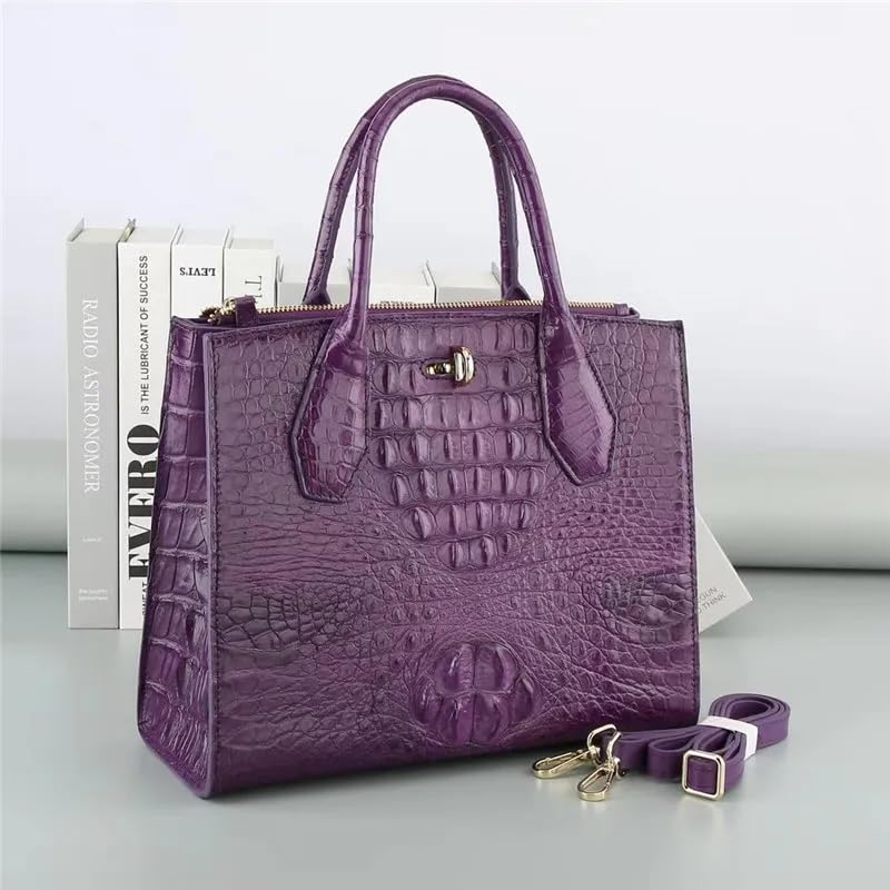Authentic Real Alligator Leather Women's Handbag Genuine Exotic Crocodile Skin Lady Single Shoulder Bag Female Crossbody Bag2
