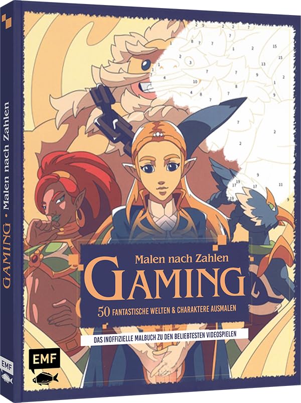 Malen nach Zahlen – Gaming: 50 fantastische Welten und Charaktere ausmalen |...