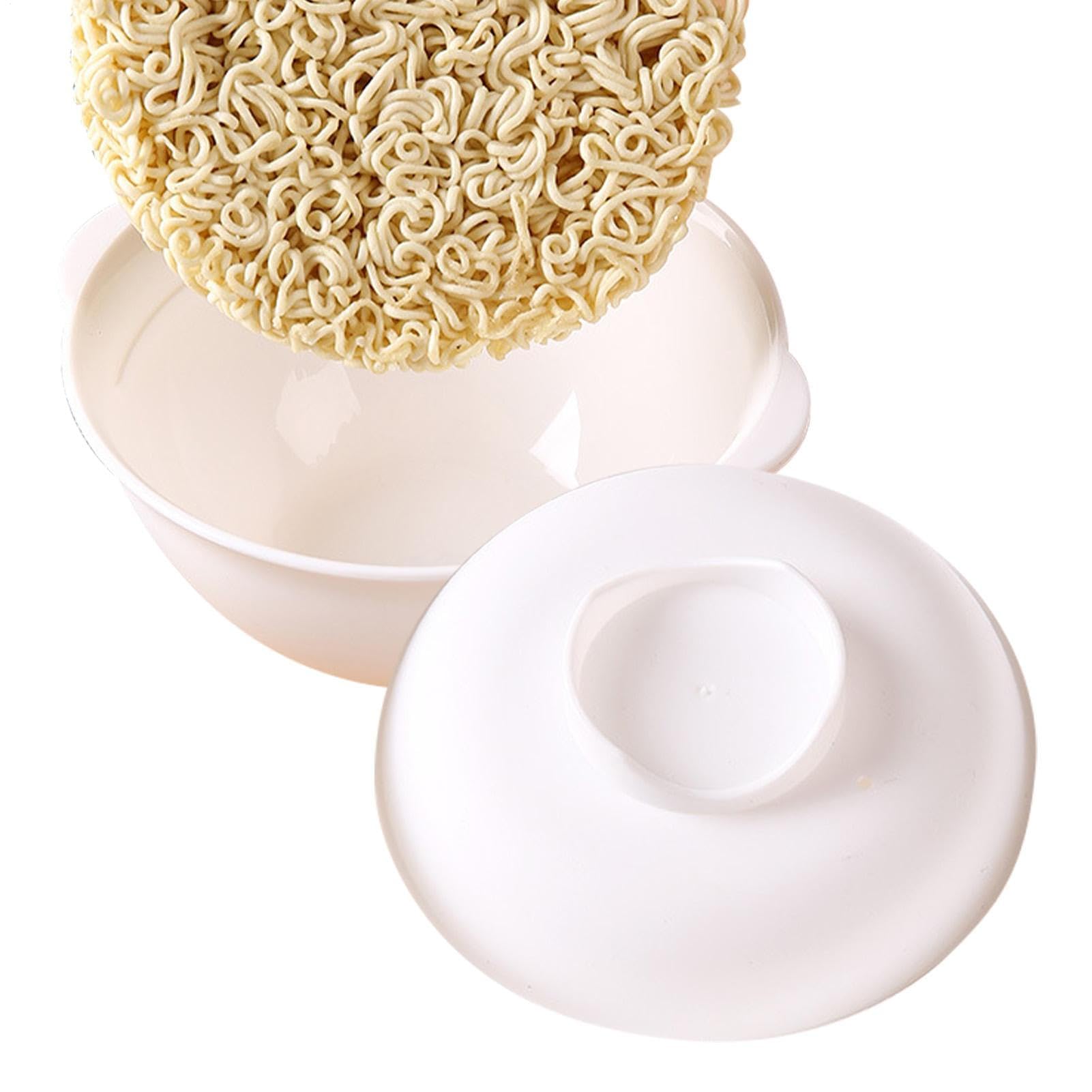 Bol à ramen avec couvercle pour micro-ondes | Bol à soupe avec couvercle passe au micro-ondes | Résistant à la chaleur, nouilles de grande capacité pour appartement, bureau, dortoir universitaire