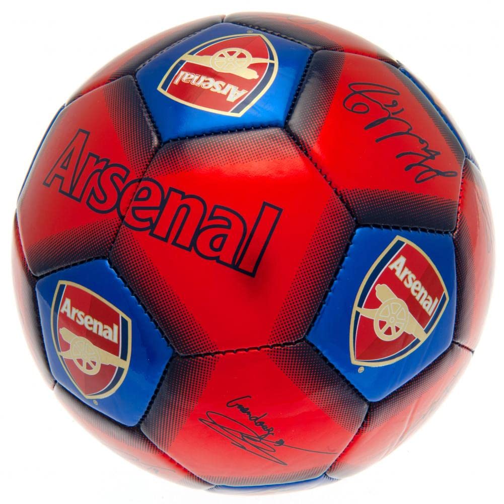 Arsenal FC Official Signature Soccer Ball, Size 5, Red, 1 Set, 1 Item, 1 Piece