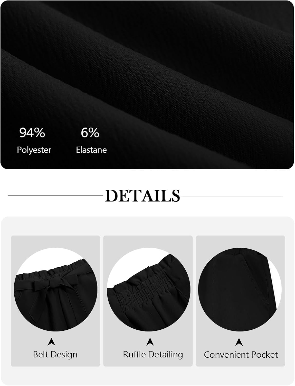 Haloumoning Girls High Waisted Shorts Kids Ruffle Summer Dress Shorts with Pockets 5-14 Years - Image 5