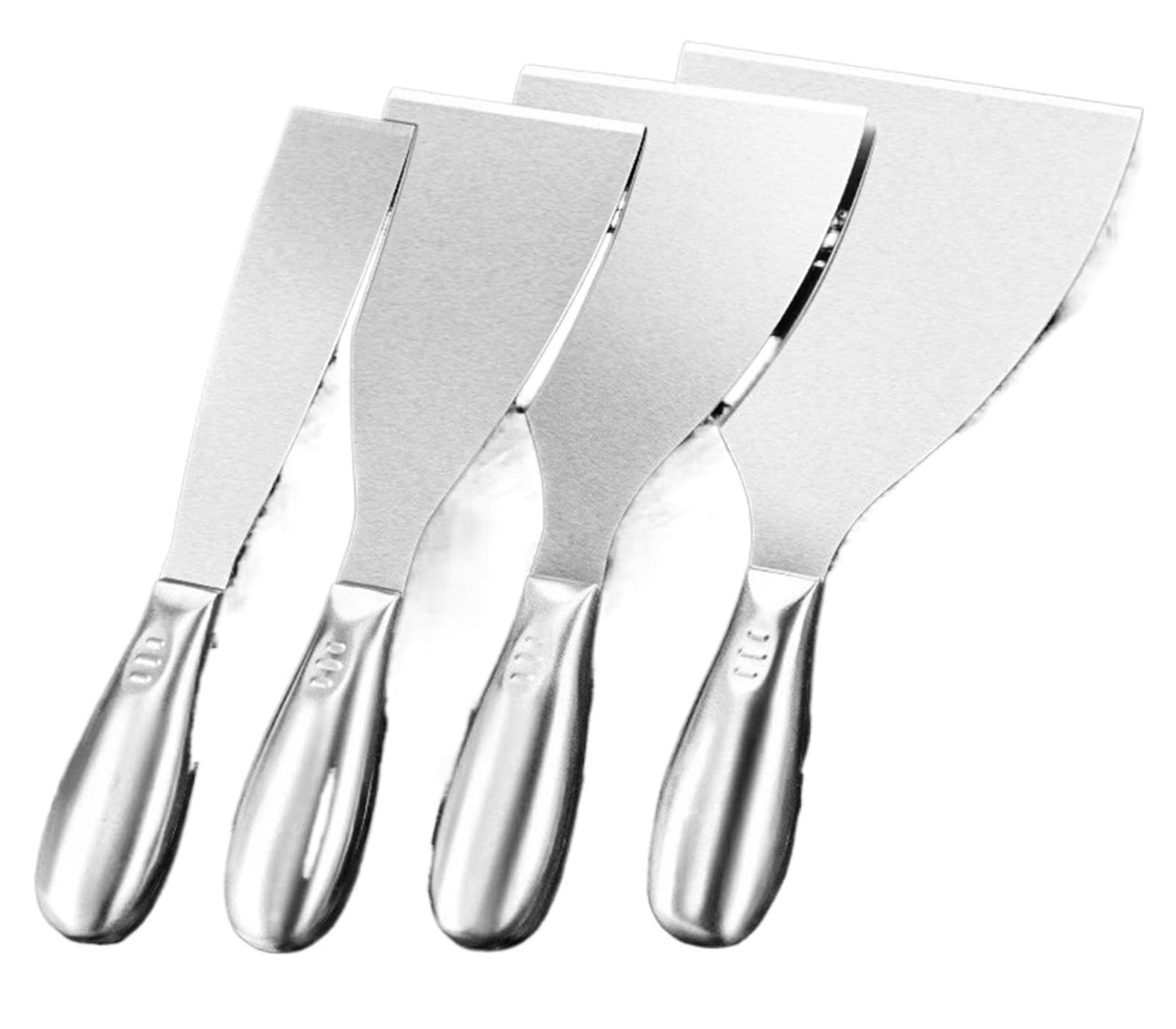 Trowel Stainless Steel Iron Spatula, Thickened and One-piece Putty Knife, with A Painted Handle