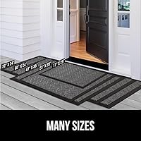Vista 8 de Gorilla Grip WeatherMax - Tapete para todas las estaciones 100% impermeable, 23 x 35 pulgadas, goma natural duradera, resistente a manchas