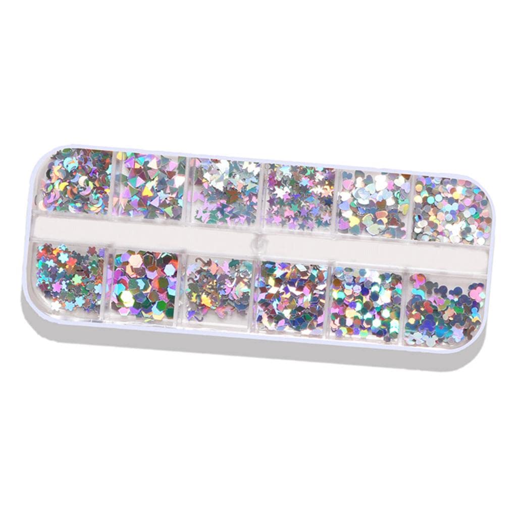 Colorful Nail Art Glitter Paillette Foils Flakes Nail Care Decoration 05,MJLP-05
