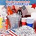 Fun Express Patriotic Red White Blue Peppermint Candy Bulk 2 Lb - 172 Individually Wrapped Mints for 4th of July Party Favors | Memorial Day Veterans Day USA Celebrations | Kosher Certified Treats