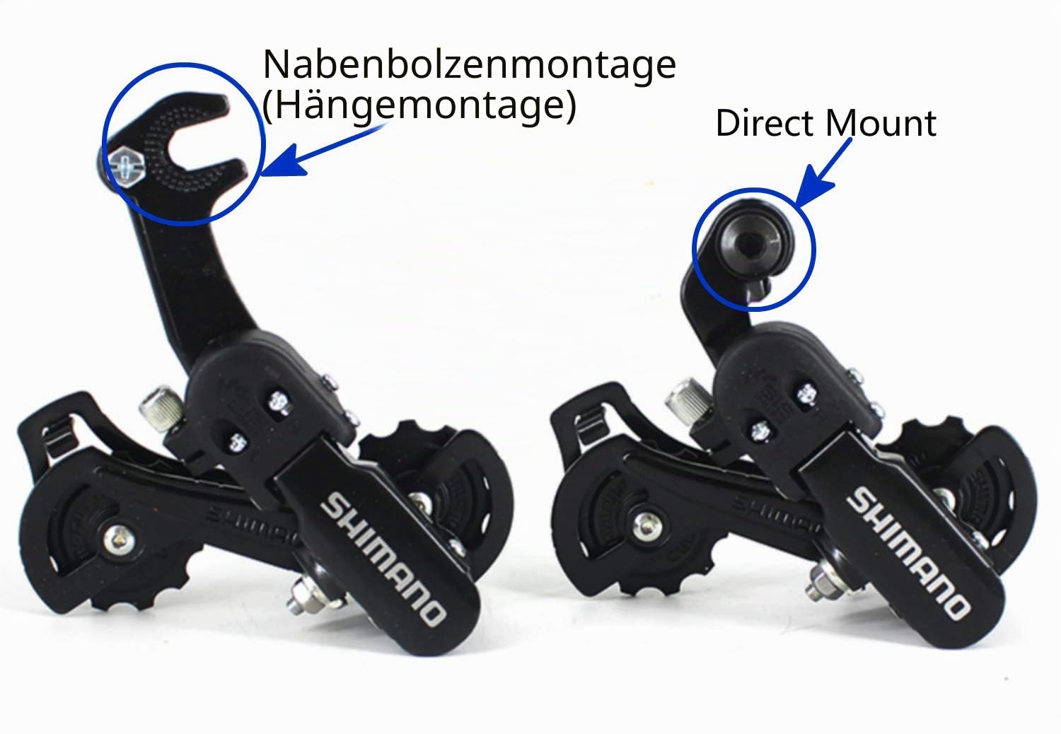 INKESKY Shimano Schaltwerk RD-TZ31-A 6/7-Gang-Direktmontage/Aufhängung langer Käfig für Mountainbike
