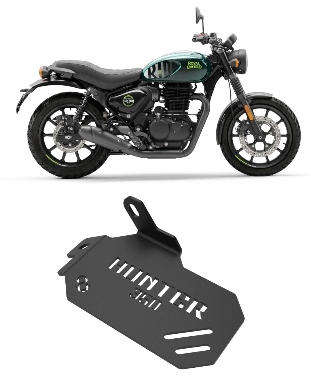 Auto Infinity Pillion Footrest Compatible With R-E Hunter (LH) (Black, Pack of 1)