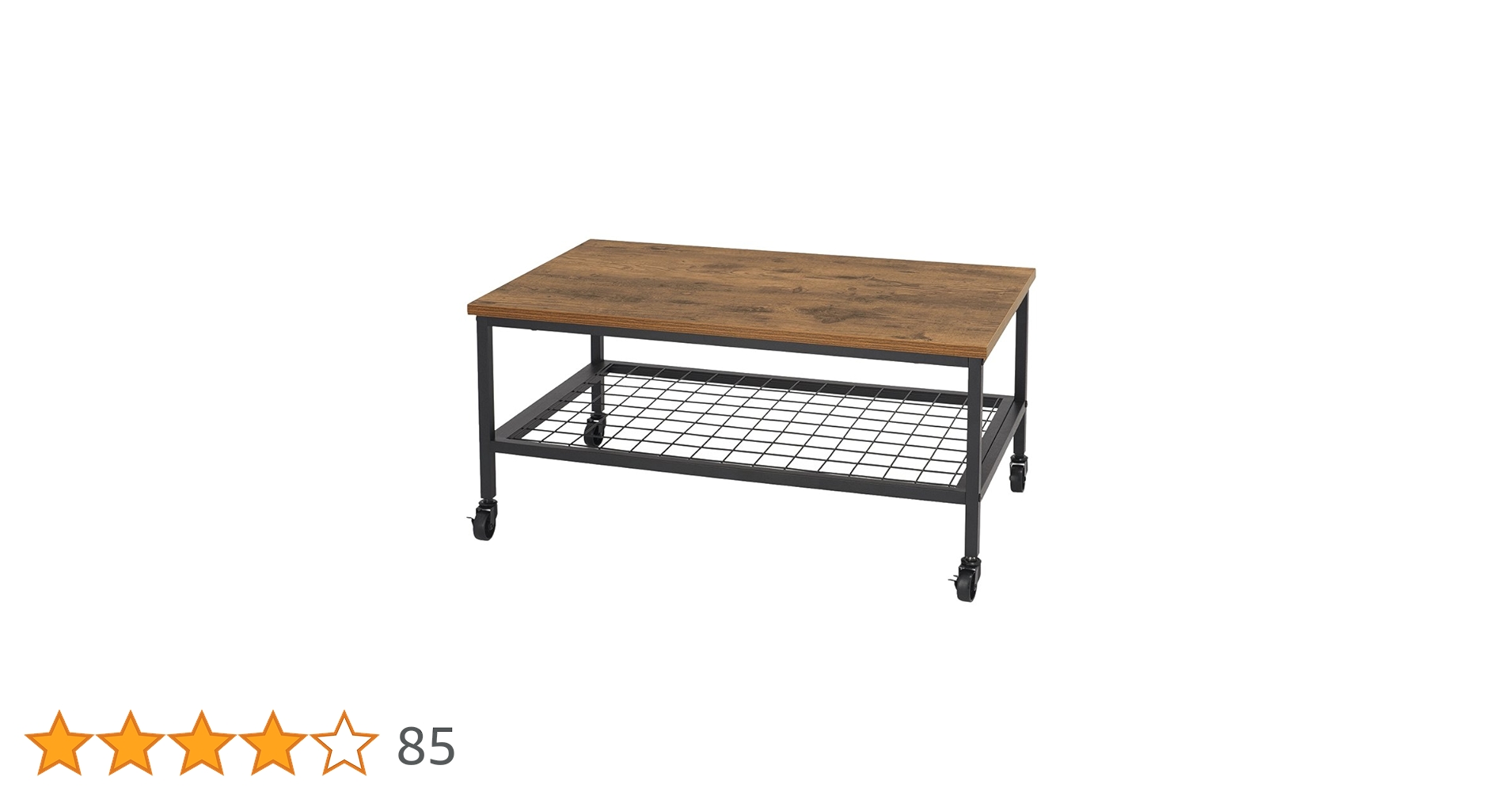 ✨展示品✨　モダンセンターテーブル ワイヤーメッシュ棚付き Amazon.co.jp: [ドウシシャ] ラスティア テーブル センター