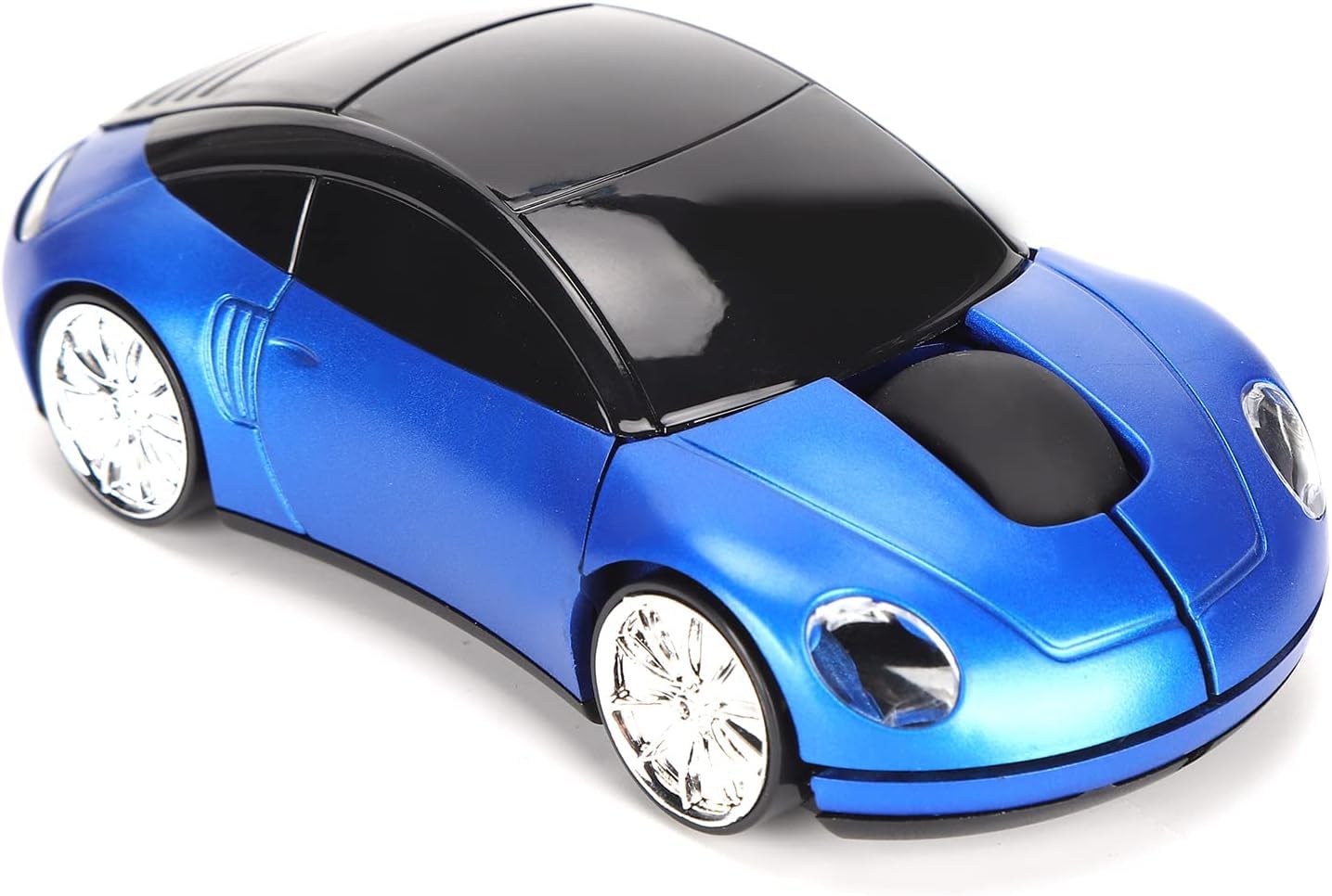 atdaraz Laptop Mouse, Wireless Mouse Mini Car Shape Professional Optical Positioning with USB Receiver for Laptop for Computers for Office(Blue)-image-43