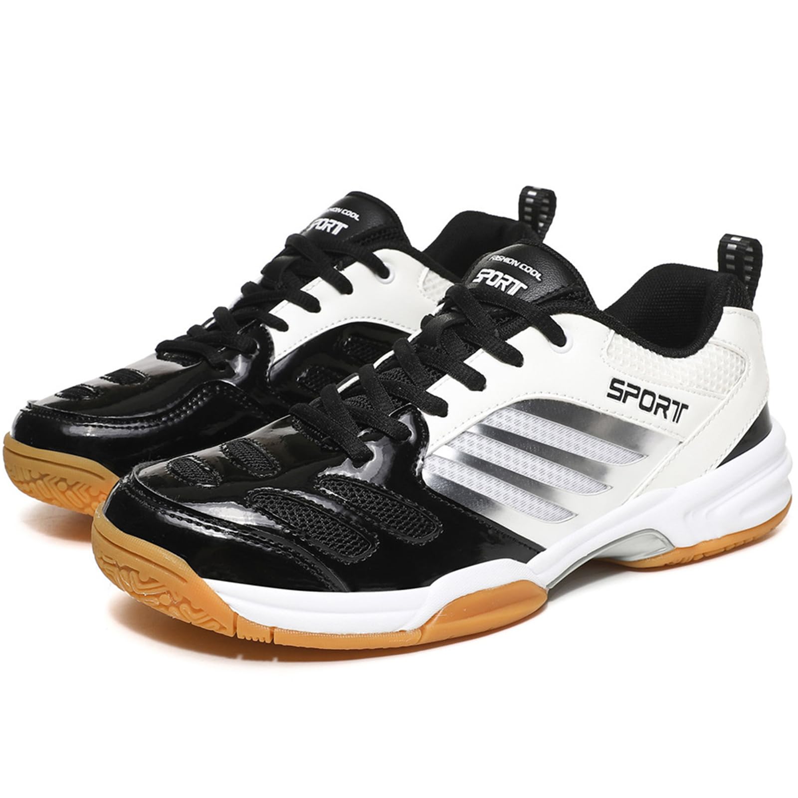 Chaussures Badminton et Tennis pour Hommes, Baskets de Pickleball, Chaussures Terrain d'intérieur décontractées pour Le Racquetball, Tennis Table, Squash, Volley-Ball