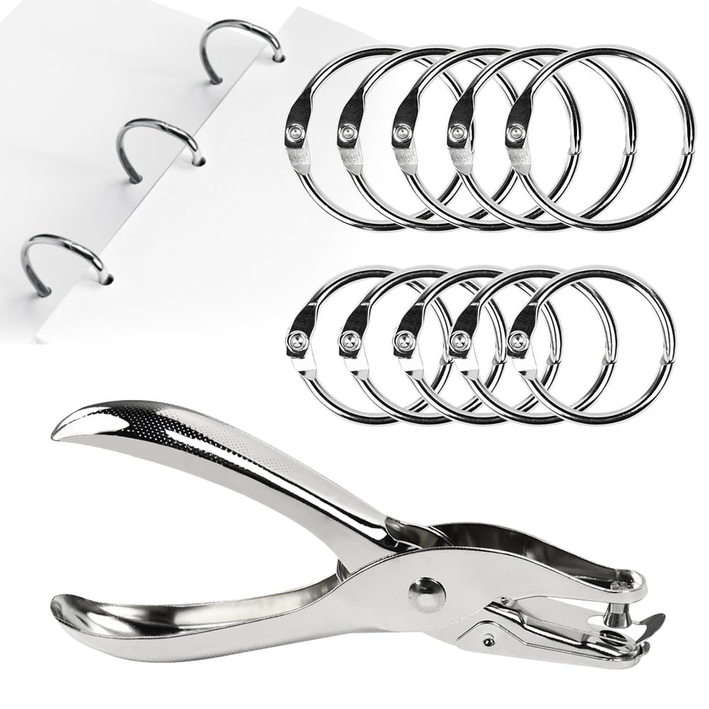 Set Anelli Metallici Apribili 20mm 25mm per Raccoglitore Fogli Quaderni Album