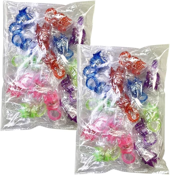 Amazon.co.jp: [Thecom] 光る指輪 お祭り 景品 ハロウィン 縁日 グッズ