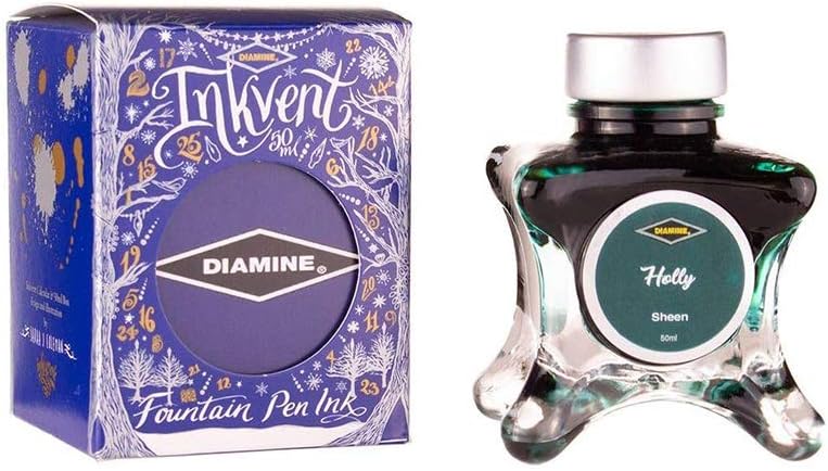 DiamineSheen Fountain Pen Ink, Holly, 50ml, Inkvent