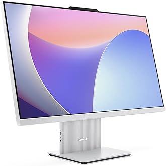 (Upgraded) IdeaCentre AIO 27IRH9 27" FHD IPS All-in-One Desktop, Intel Core 5 210H, 16GB DDR5 RAM, 512GB SSD, Intel Graphics, USB Keyboard & Mouse, Wi-Fi 6, Win 11, Cloud Grey