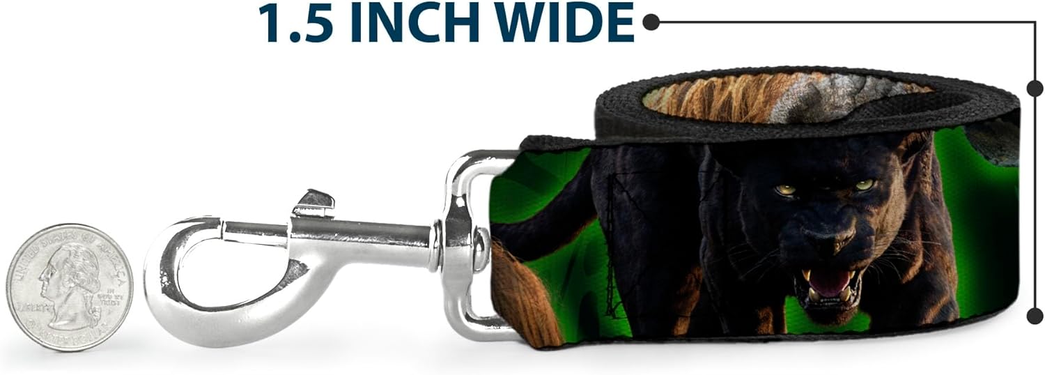 Dog Leash Jack Oogie Boogie Scenes Grays 6 Feet Long 1.5 Inch Wide