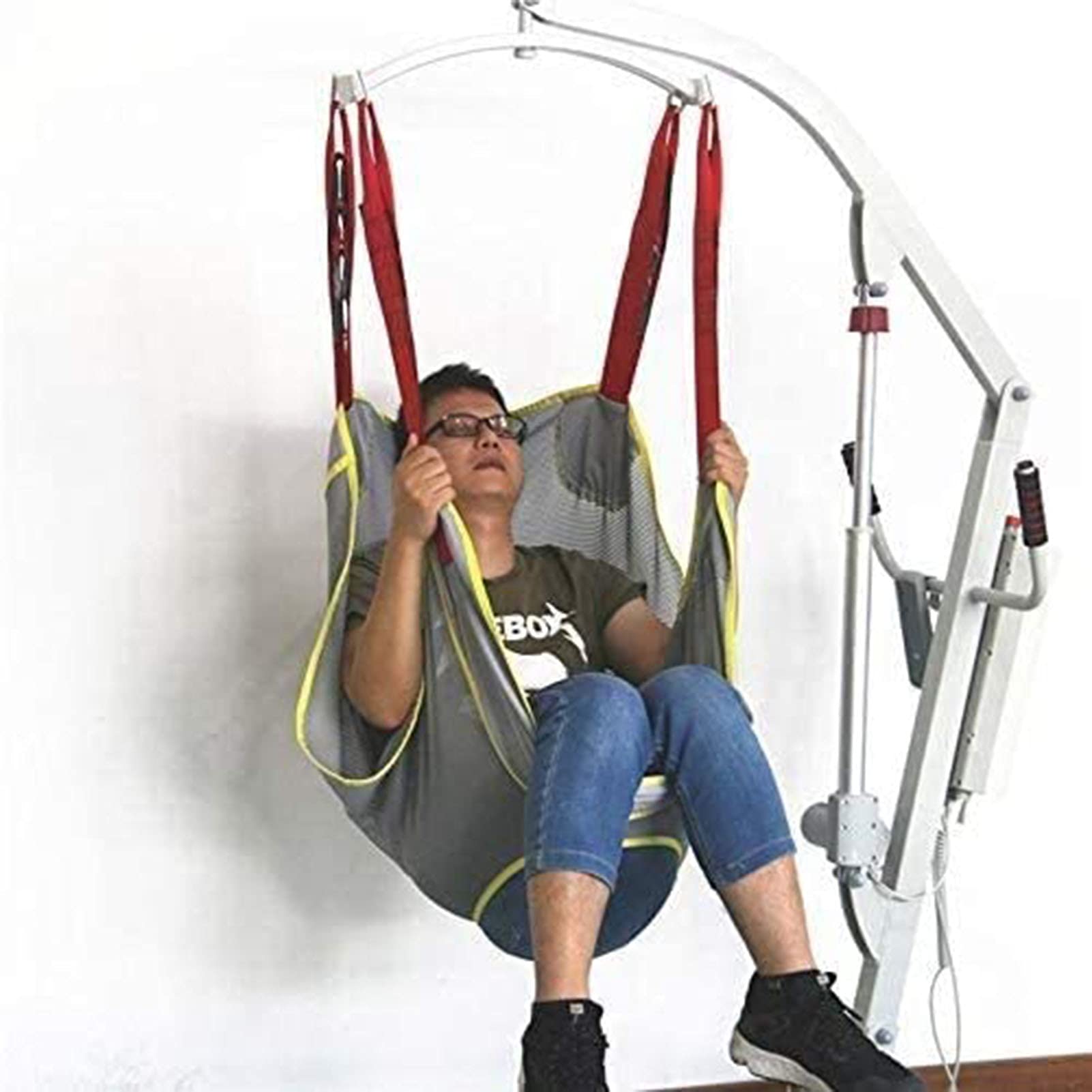 Arnés De Elevación De Cuerpo Completo, Confeccionado Con Tela De Malla Transpirable For Una Fácil Colocación Y Extracción Adecuado For Personas Mayores O Discapacitadas