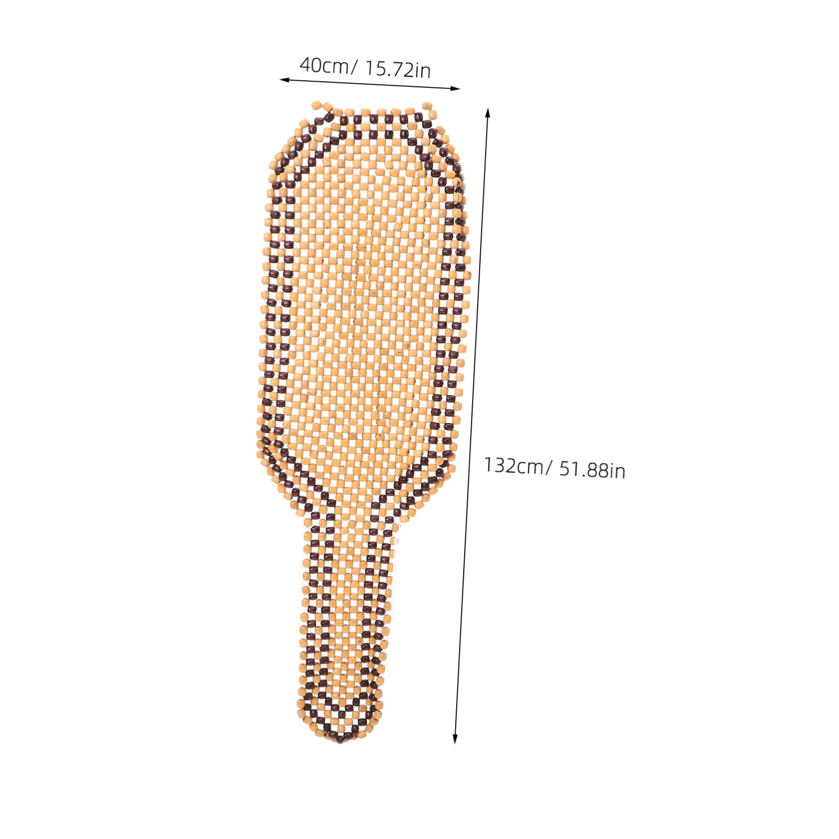 Cuscino Seduta Auto in Legno a Perline 1 Pz per Guida | Vacanze Estive, Traspirante per Lunghe Ore, Effetto Massaggio Delicato