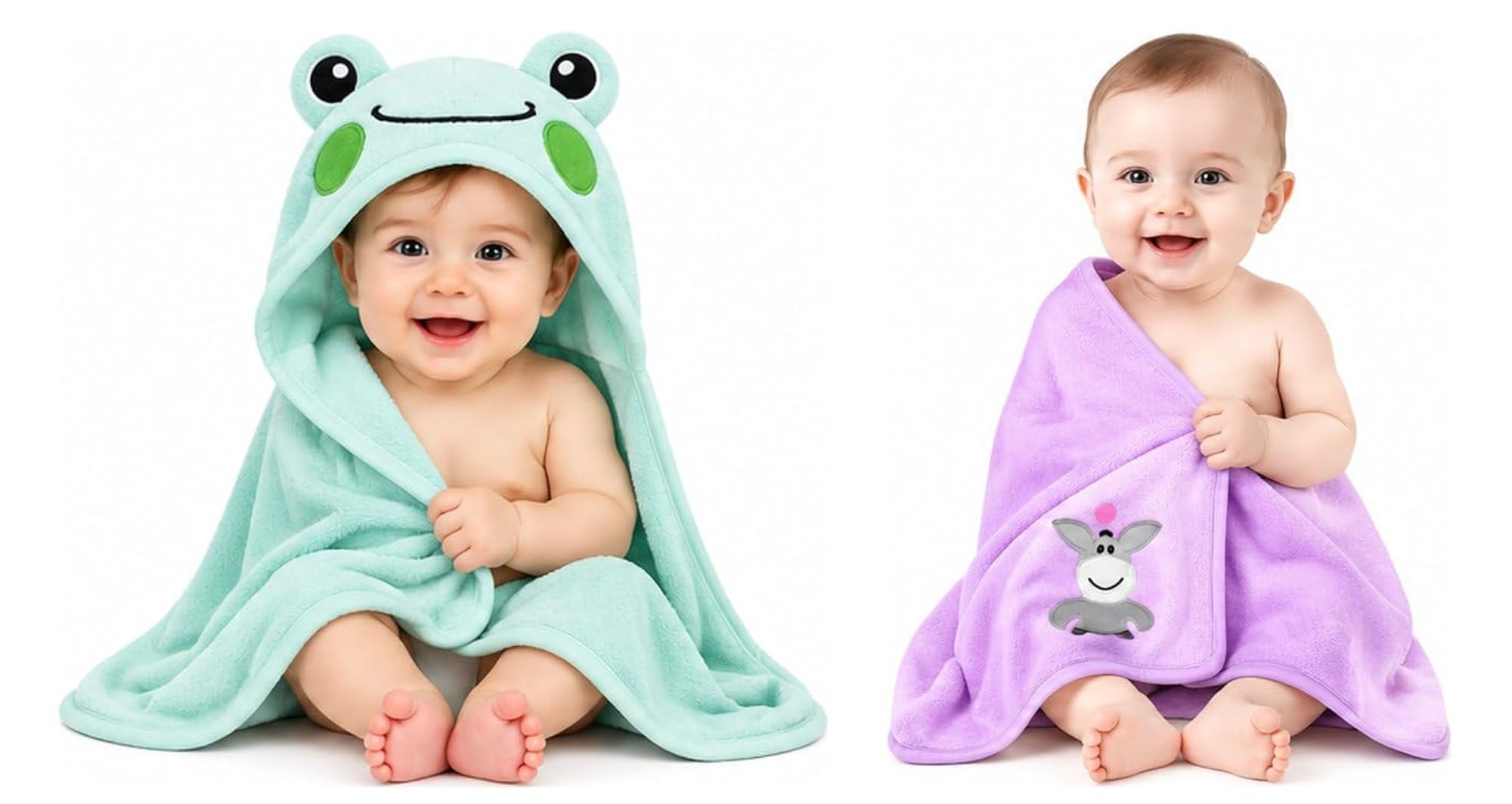 Baby Newborn Blanket, 0-9 Months, White and Sky Blue