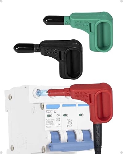 BOCEUC Juego de cables de prueba de silicona estándar multímetro, prueba de circuito automotriz para probador de relé, medidor de plomo con enchufe