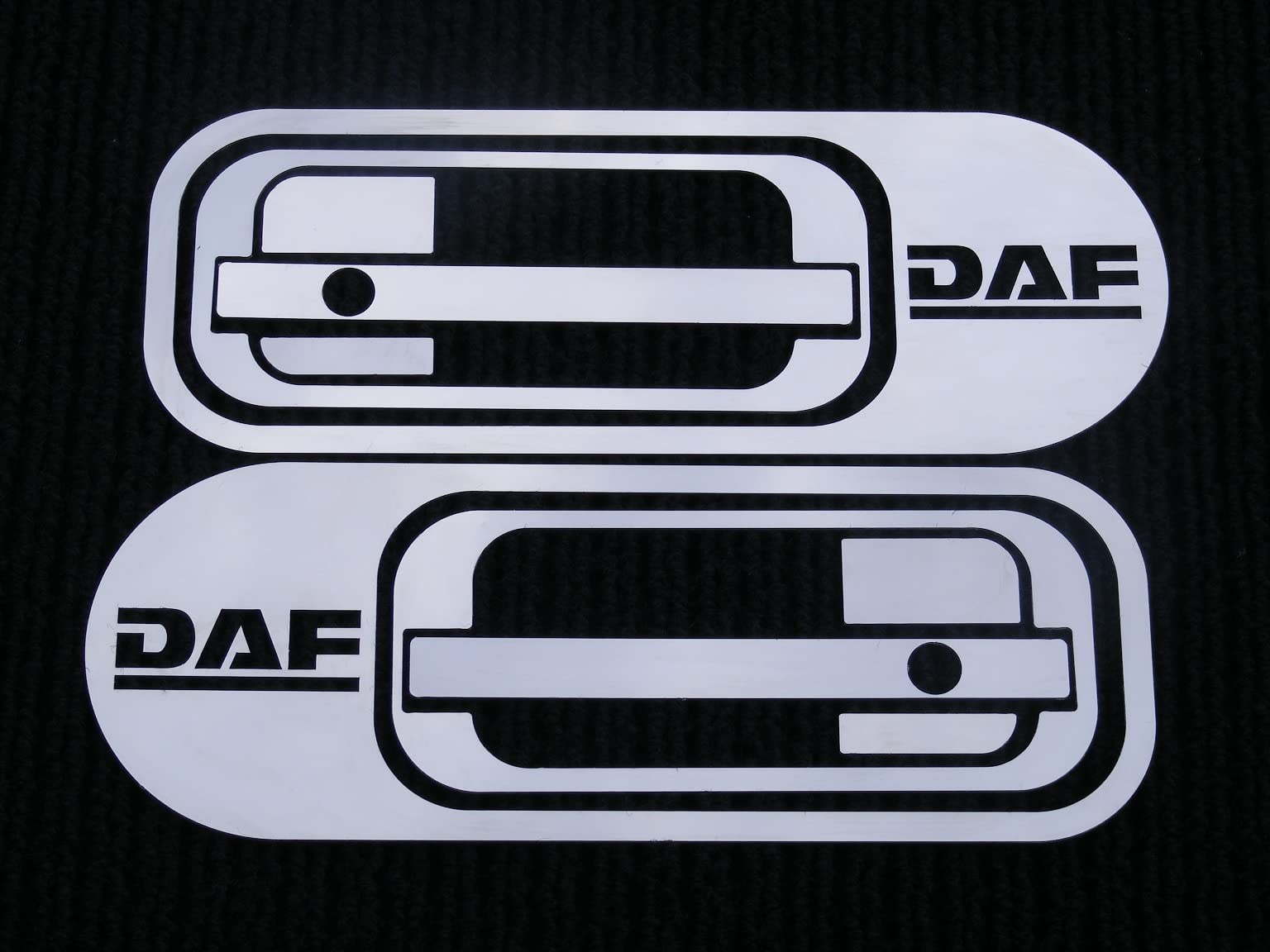Set of 2 Stainless Steel Door Handle Covers for DAF XF 95/105 Truck