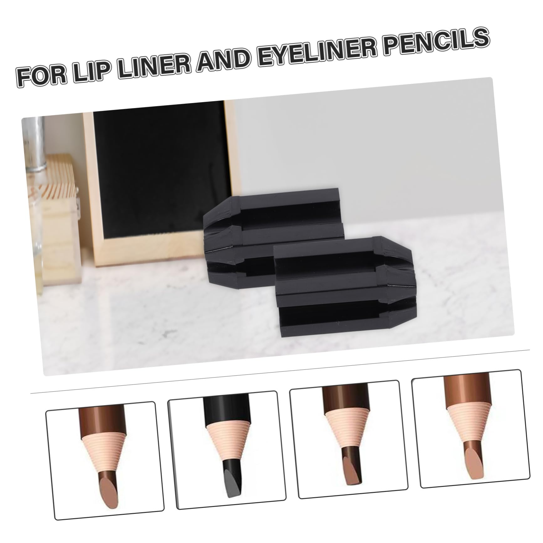 Healeved 12pezzi Temperamatite Per Sopracciglia e Eyeliner Makeup Facile Usare Compatti Cosmetici e