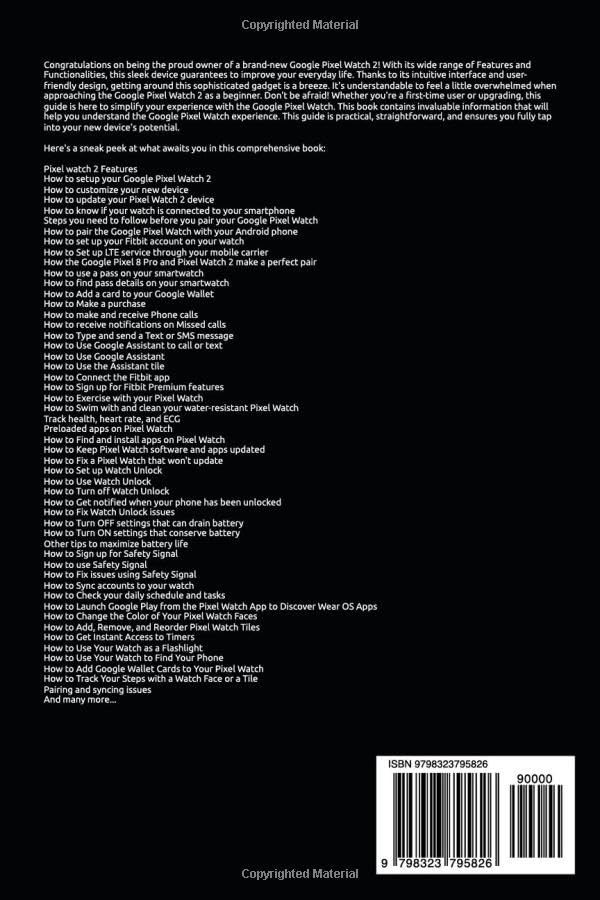 തിരികെ view of the Google Pixel Watch 2, showing the charging contacts and sensors.