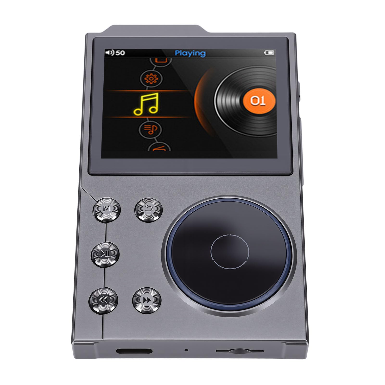 Sxhlseller Lettore MP3 HiFi con Bluetooth 5.0, Supporto Audio Lossless Fino a 256 GB, Display HD da 2,4", Riproduzione 15 Ore, Lettore Audio Digitale Portatile per Audiofili