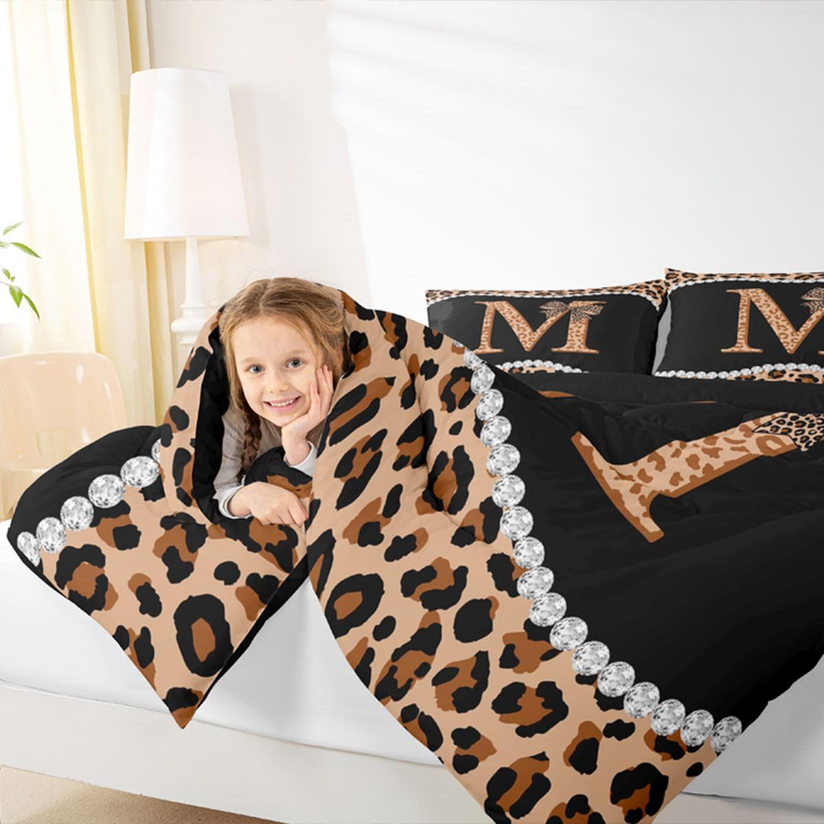 Personalized Kids Comforter Set - Letter A Design -15 Personalized Kids Comforter Set - Letter A Design -15