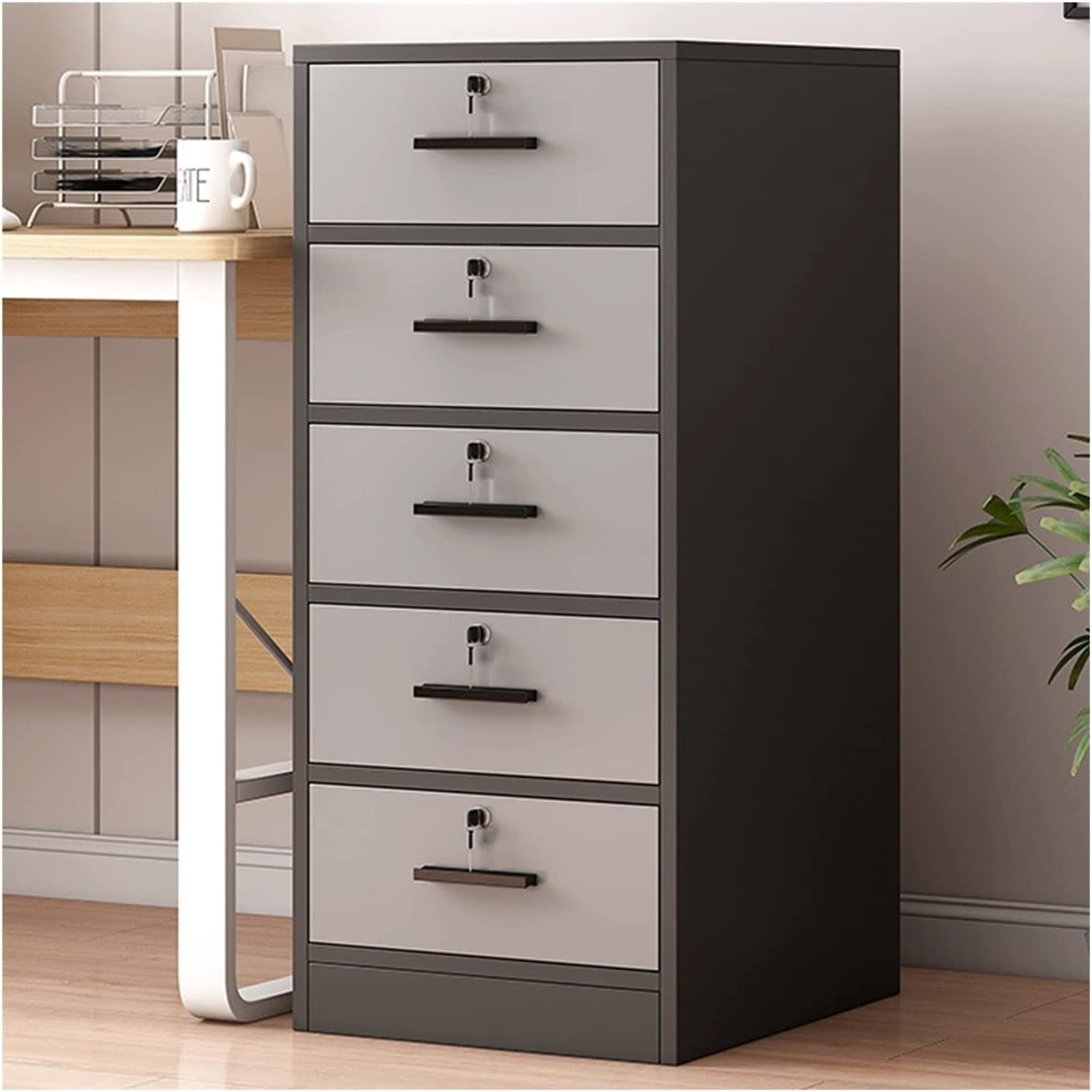 Aioneer Lockable Office Data Cabinet For Secure File Storage And Nization